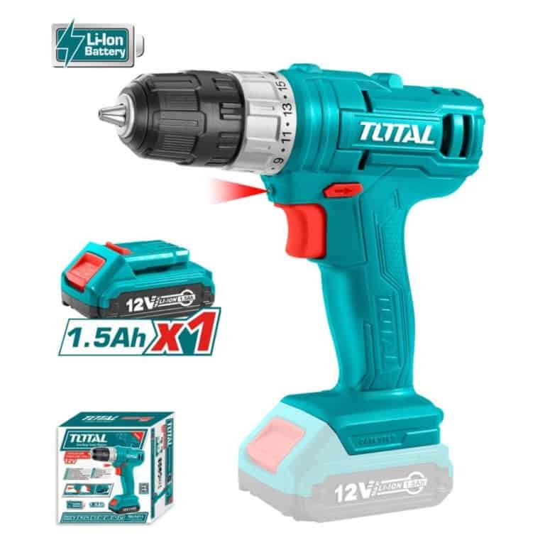 Δραπανοκατσάβιδο TOTAL 12V/1.5Ah TDLI1211 με ροπή 20Nm και LED