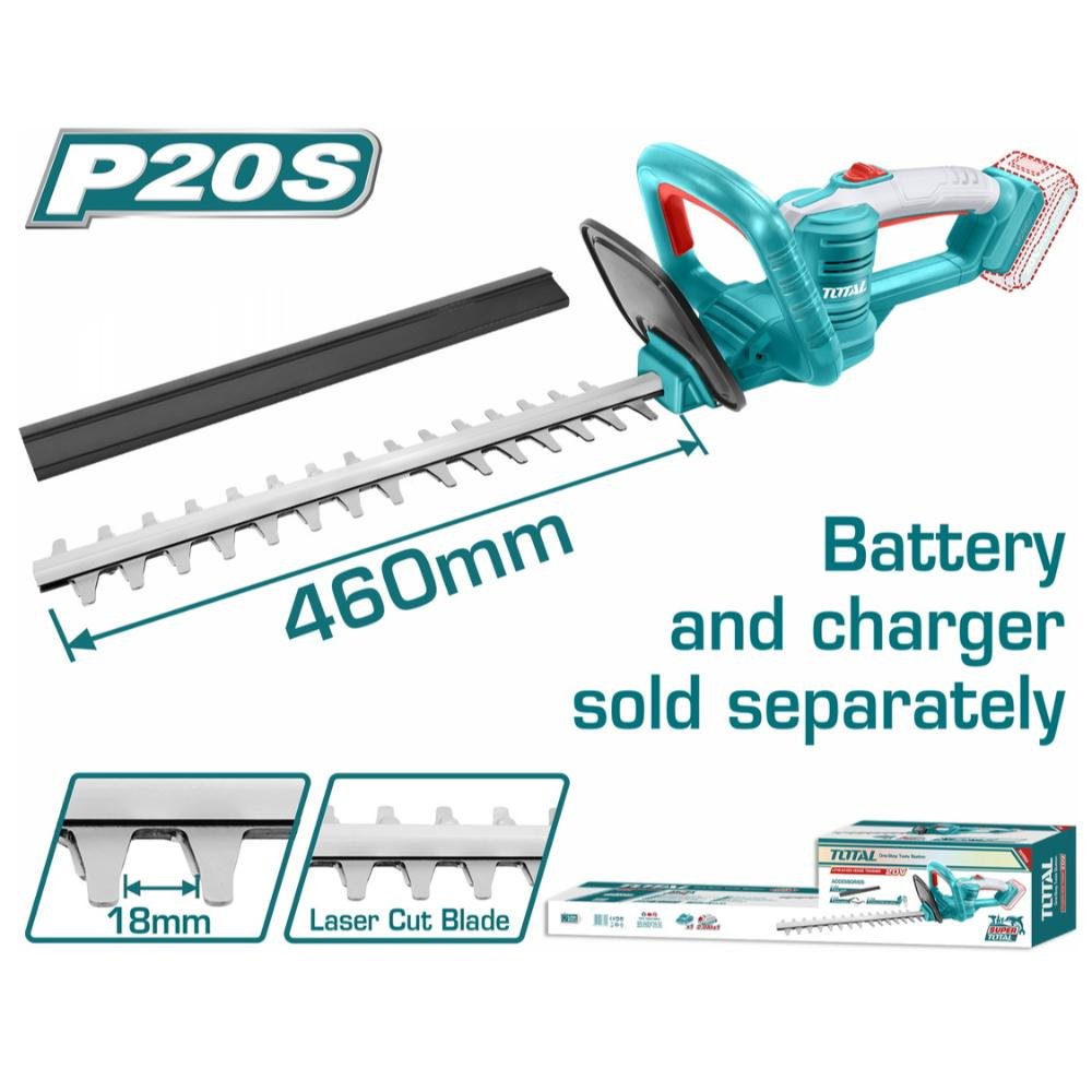 Ψαλίδι Μπορντούρας Μπαταρίας TOTAL THTLI20018 για ακριβές κλάδεμα