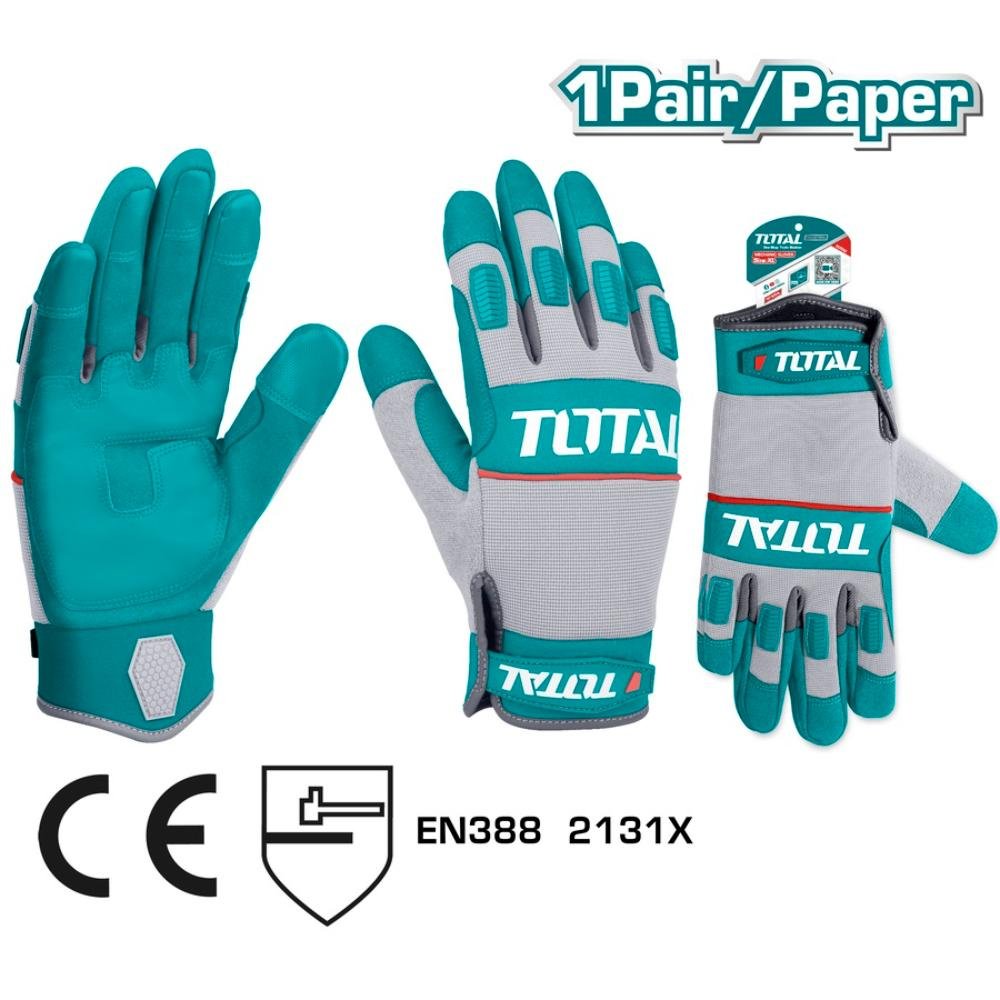 Γάντια προστασίας μηχανικού TOTAL για ασφαλή εργασία στο συνεργείο
