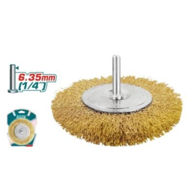 Συρματόβουρτσες Εργαλείων Total σε λευκό φόντο, ανθεκτικές και επαγγελματικές για καθαρισμό και λείανση