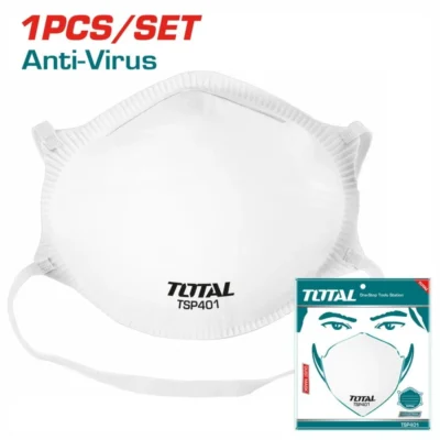 Προστατευτική Μάσκα Μιας Χρήσης Total Tsp401 με φίλτρο FFP2 για προστασία από ιούς και σκόνη