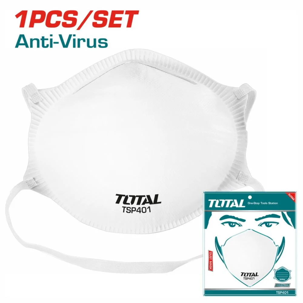 Προστατευτική Μάσκα Μιας Χρήσης Total Tsp401 με φίλτρο FFP2 για προστασία από ιούς και σκόνη