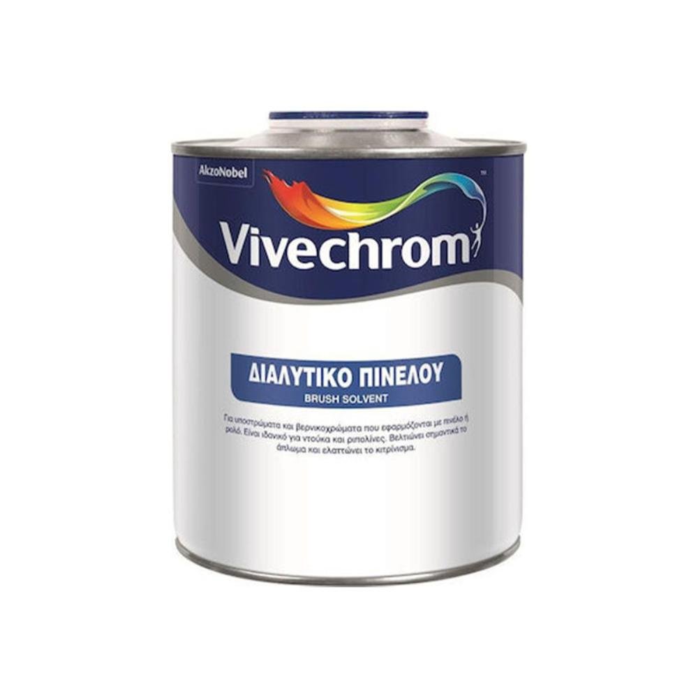 Διαλυτικό Πινέλλου Vivecrom για αραίωση χρωμάτων και καθαρισμό πινέλων