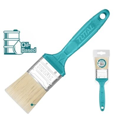 Πινέλο Λαδομπογιάς Total E.T με εργονομική λαβή σε λευκό φόντο για τοίχους και ξύλο