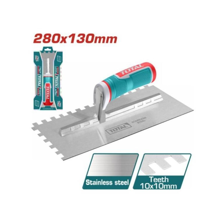 Total Σπάτουλα Πλακάδων Με Δόντι για ομοιόμορφη εφαρμογή κόλλας πλακιδίων