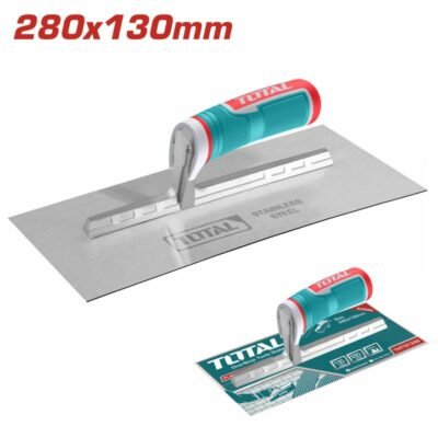 Total Σπάτουλα Πλακάδων Χωρίς Δόντι THT81286 280x130mm με εργονομική λαβή ABS & TPR