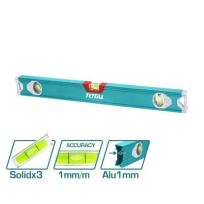 Αλφάδι αλουμινίου Total υψηλής ακρίβειας για επαγγελματική χρήση και DIY εργασίες.