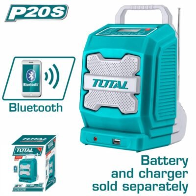 Ραδιόφωνο Μπαταρίας TOTAL TJRLI2001 με Bluetooth και κεραία