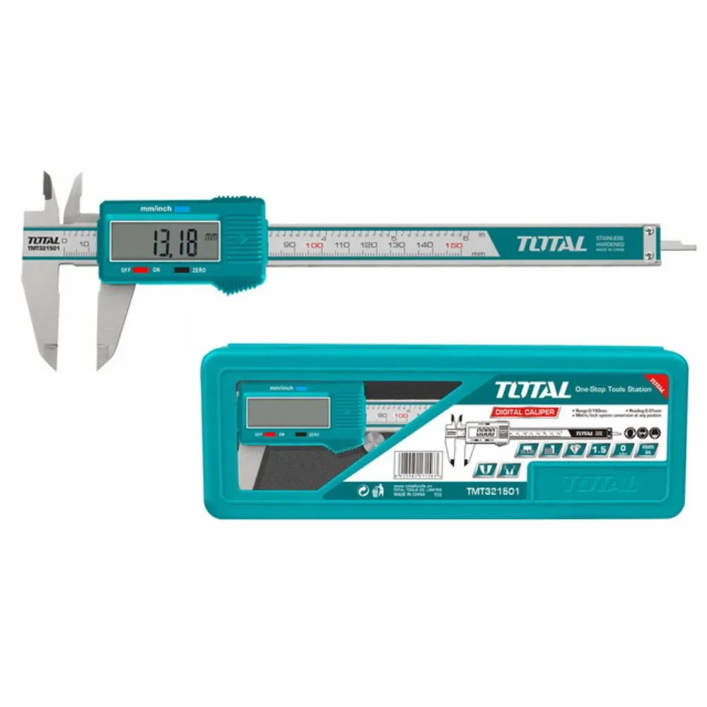 TOTAL Παχύμετρο INOX Ψηφιακό 150mm TMT321501