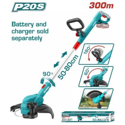 TOTAL θαμνοκοπτικό κήπου 20V για εύκολη περιποίηση γκαζόν και παρτεριών