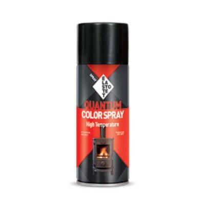 Σπρέι θερμοκρασίας quantum hi-temp black 400ml Elastotet