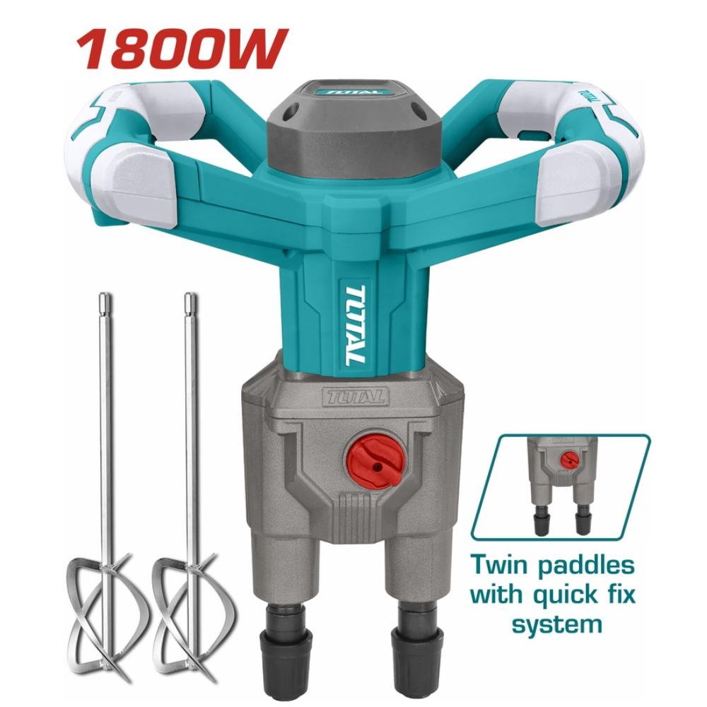 TOTAL Αναδευτήρας Χρωμάτων Διπλός 1800W TD616006