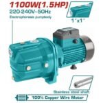 Αντλία αυτόματης αναρρόφησης TOTAL 1100W σε λευκό φόντο