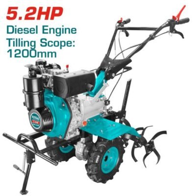 TOTAL Σκαπτικό Diesel 5.2HP με κινητήρα 247cc και φάρδος 80cm