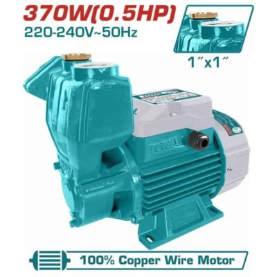 Αντλία αυτόματης αναρρόφησης TOTAL 370W σε λευκό φόντο