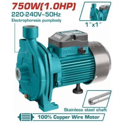 TOTAL αντλία επιφανείας νερού φυγοκεντρική 750W TWP27506