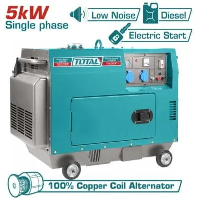 Ηλεκτρογεννήτρια Diesel Total 5000W TP250001 κλειστού τύπου με AVR