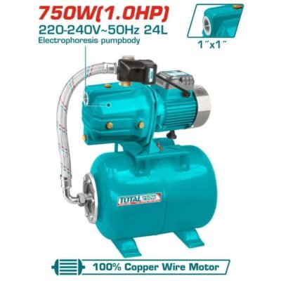 Πιεστικό Νερού TOTAL 750W για οικιακή και επαγγελματική χρήση