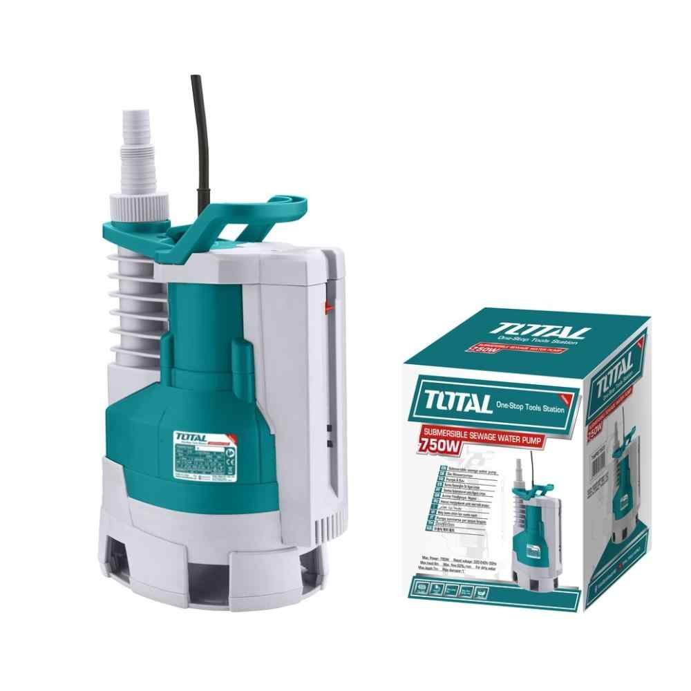 Υποβρύχια Αντλία Ακάθαρτων Υδάτων TOTAL 750W για άντληση λυμάτων