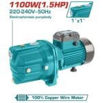 Αντλία αυτόματης αναρρόφησης TOTAL 1100W σε λευκό φόντο