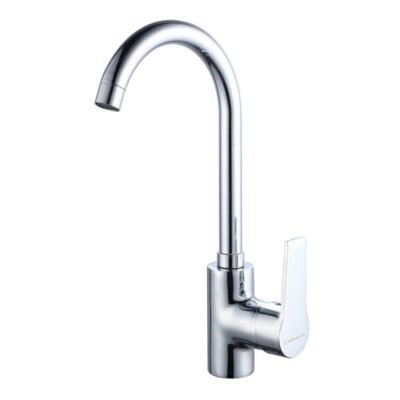 Μπαταρία Κουζίνας Αναμεικτική Cresman Gold Series με χρυσό φινίρισμα και μοντέρνο σχεδιασμό για πολυτελή κουζίνα.