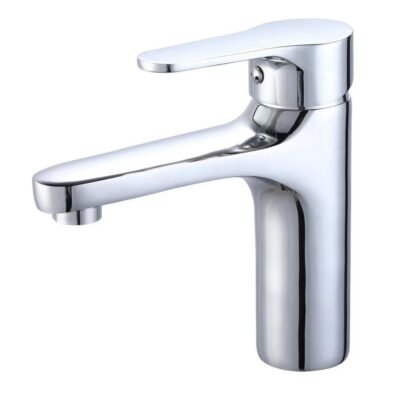 Μπαταρία Νιπτήρα Αναμεικτική Cresman Black Series με μαύρο ματ φινίρισμα και μοντέρνο minimal σχεδιασμό.