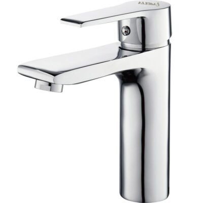 Μπαταρία Νιπτήρα Αναμεικτική Cresman Gold Series σε χρυσό φινίρισμα, ιδανική για μοντέρνο και πολυτελές μπάνιο.