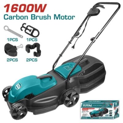 TOTAL ΜΗΧΑΝΗ ΓΚΑΖΟΝ 1.600W (TGT616152) είναι μια Μηχανή γκαζόν ρεύματος total σχεδιασμένη για τη συντήρηση του γκαζόν σε οικιακούς και επαγγελματικούς χώρους.