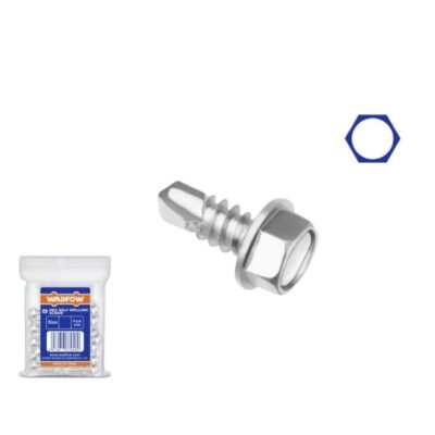 Λαμαρινόβιδα Wadfow Αυτοδιάτητη Εξάγωνη Χωρίς Ροδέλα για γρήγορο και ασφαλές βίδωμα σε λαμαρίνα και μέταλλο