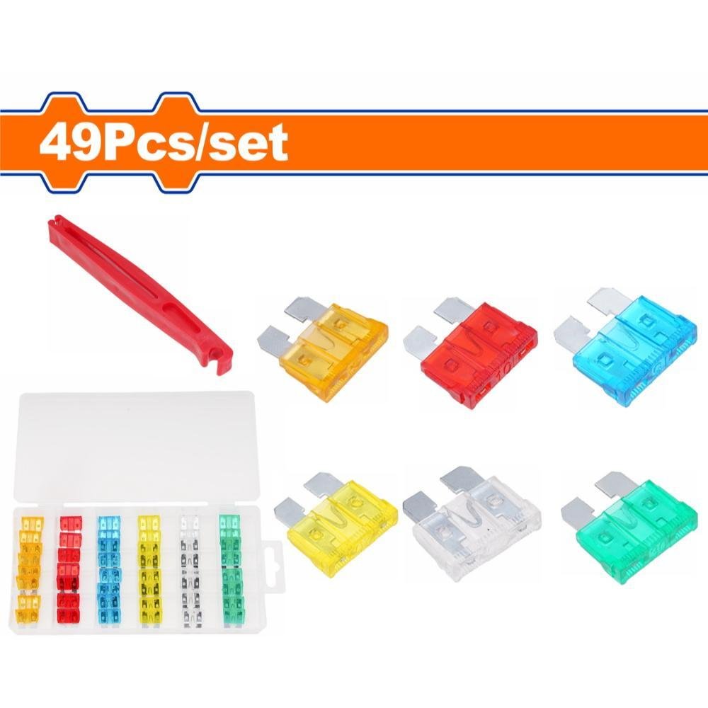 Ασφάλειες Αυτοκινήτου Wadfow Σετ 49tmx σε πρακτική θήκη 49 τεμαχίων