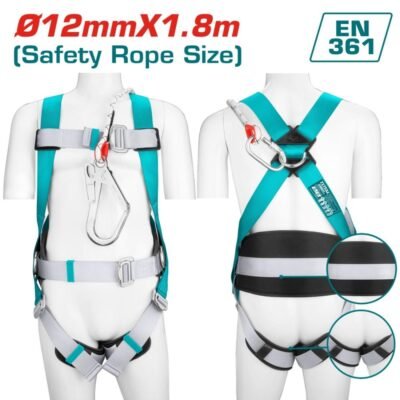 Ζώνη Αναρρίχησης Total 4 Σημείων για επαγγελματική χρήση με τέσσερα σημεία πρόσδεσης και εργονομικό σχεδιασμό.