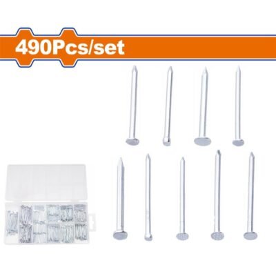 Καρφιά & Πρόκες Wadfow Σετ 490τμχ για κατασκευές, DIY και επισκευές