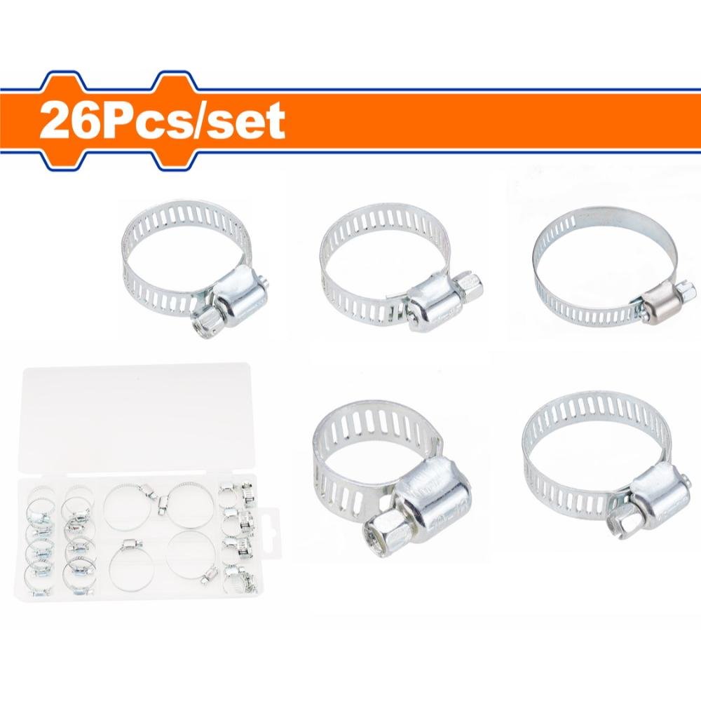 Σφιγκτήρες Λάστιχου Wadfow Σετ 26ΤΜΧ σε πρακτική θήκη