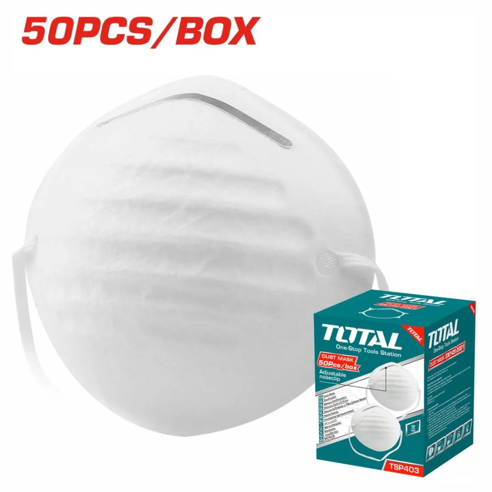 Μάσκα Μιας Χρήσης Total TSP403 για Τεχνίτες Μάσκα Μιας Χρήσης Total TSP403 για προστασία από σκόνη σε τεχνικές εργασίες