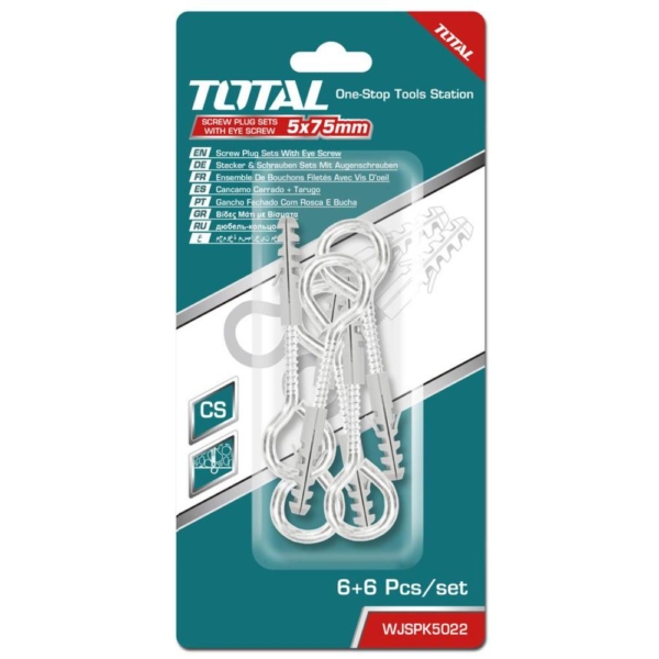 TOTAL ΣΕΤ ΒΙΔΕΣ ΚΡΙΚΟΥ ΜΕ ΒΙΣΜΑΤΑ 5mm (WJSPK5022)