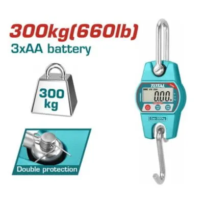 Ψηφιακή ζυγαριά γερανού 300kg TOTAL THESA63001 με οθόνη LCD
