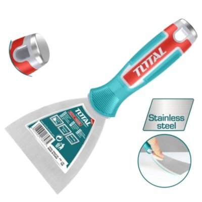 Total Σπάτουλα τοίχου με ανθεκτική μεταλλική λάμα και εργονομική λαβή για σοβά και στόκο