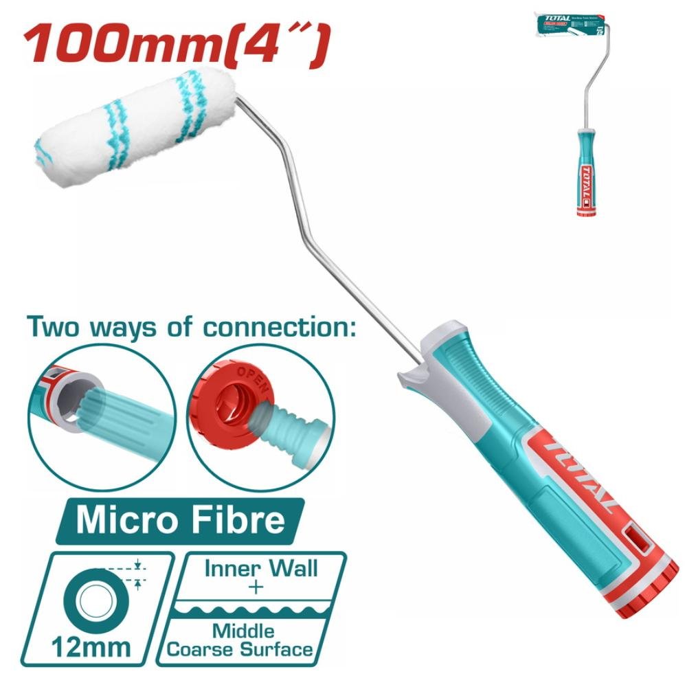 Μίνι Ρολό Βαφής Total για εύκολη και ομοιόμορφη βαφή εσωτερικών τοίχων