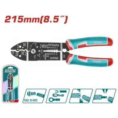 Πρέσα Ακροδεκτών Total THT15851 215mm με απογυμνωτή καλωδίων