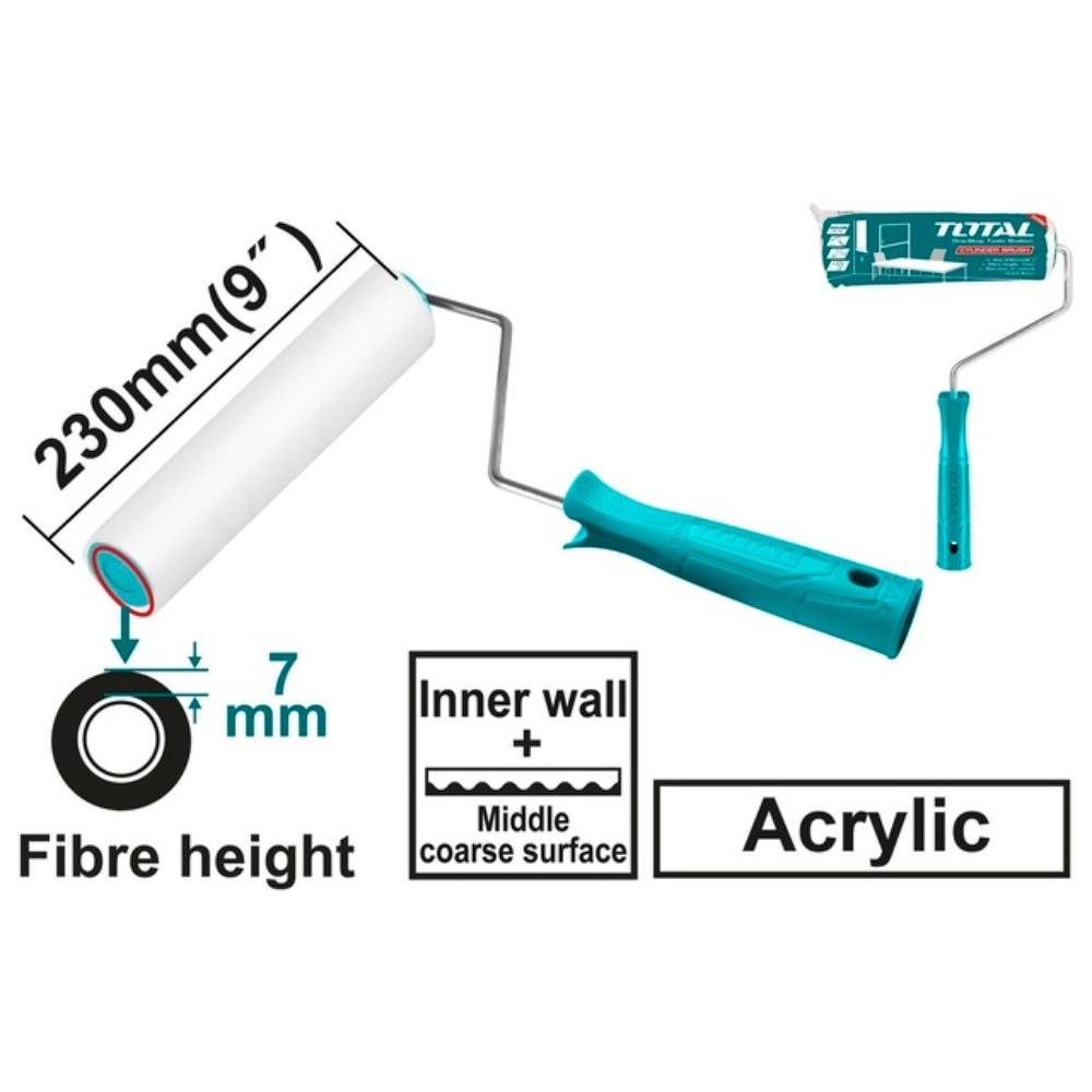 Ρολό Βαφής Total THT8594 230mm για βάψιμο Ρολό Βαφής Total THT8594 230mm