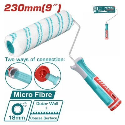 Ρολό Βαφής Total για εξωτερικούς τοίχους – εύκολο και ομοιόμορφο βάψιμο εξωτερικών επιφανειών.