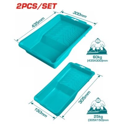 Σετ Σκαφάκια Βαφής Total 2 τεμ για εύκολη εφαρμογή χρώματος με ρολό