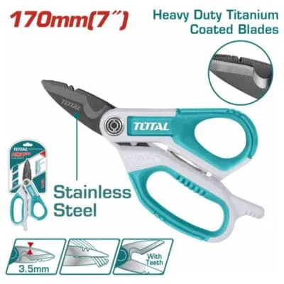 Ψαλίδι Ηλεκτρολόγου Total THES051708 170mm