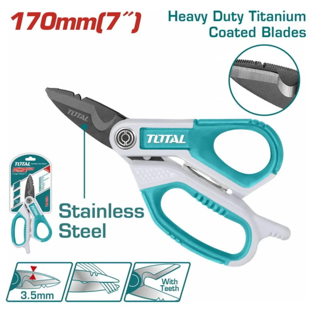 Ψαλίδι Ηλεκτρολόγου Total THES051708 170mm
