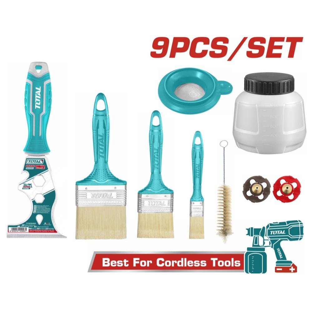TOTAL σετ βαφής 9 τεμαχίων για TSGLI2003 με πλήρη εξαρτήματα βαφής
