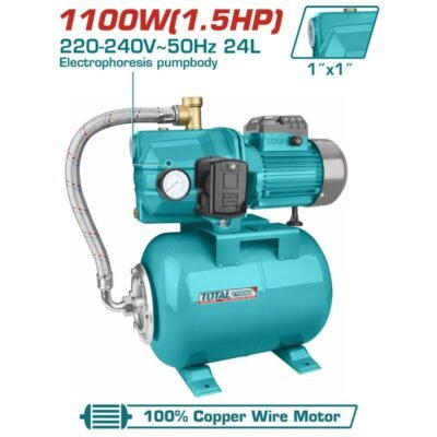 Πιεστικό νερού 1100W TOTAL για αυτόματη παροχή και πίεση