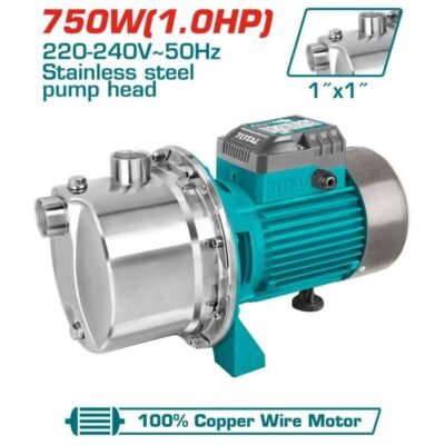 Αντλία επιφανείας TOTAL INOX 750W σε λευκό φόντο