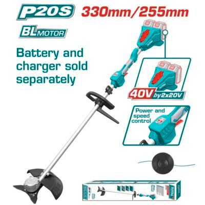 Θαμνοκοπτικό μπαταρίας TOTAL 40V για επαγγελματική φροντίδα κήπου
