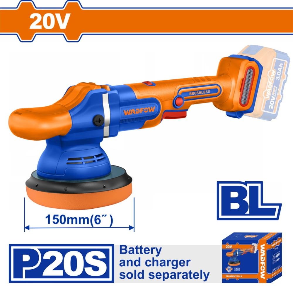 Αλοιφαδόρος Μπαταρίας Wadfow 150mm – Ισχυρός αλοιφαδόρος μπαταρίας Αλοιφαδόρος Μπαταρίας Wadfow 150mm για γυάλισμα και επαγγελματικό φινίρισμα