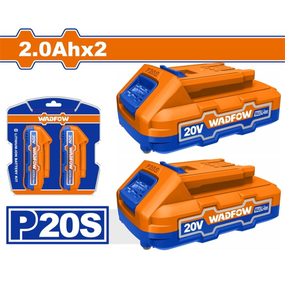 Σετ μπαταρίες Wadfow 2τεμ 2Ah για σταθερή ισχύ και μεγάλη αυτονομία